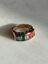 Load image into Gallery viewer, Multicolor Gold Vermeil Ring Size 9
