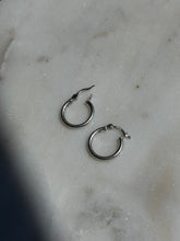 Load image into Gallery viewer, Vintage Mini Sterling Hoops
