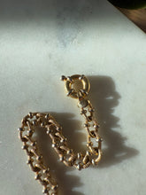 Load image into Gallery viewer, Vintage 14k Gold Bracelet w/ Sailor Bolt Clasp 7.25”
