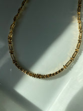 Load image into Gallery viewer, Vintage Solid 14k Gold Natural Diamond Necklace
