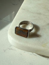 Load image into Gallery viewer, Vintage Agate Sterling Silver Ring Size 7
