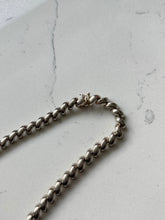 Load image into Gallery viewer, Italian San Marco Croissant Sterling Silver Chain 16”
