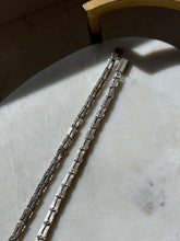 Load image into Gallery viewer, Vintage Flat Sterling Silver Chain 22”
