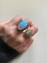 Load image into Gallery viewer, Chunky Moonstone Sterling Silver Statement Ring
