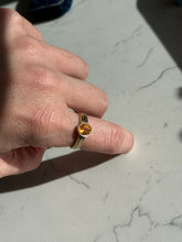 Load image into Gallery viewer, Vintage Spessartine Garnet 14k Gold Ring Size 8
