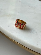 Load image into Gallery viewer, Canadian Orange Stone Gold Vermeil Ring Size 9.75
