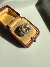 Load image into Gallery viewer, Citrine &amp; Diamond Sterling Silver/14k Gold Ring Size 7.25

