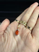 Load image into Gallery viewer, Fire Opal Two-Tone 14k Gold Pendant
