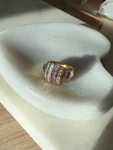 Load image into Gallery viewer, Purple Gold Vermeil Ring Size 9
