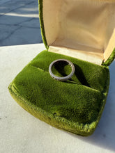 Load image into Gallery viewer, Vintage 1940s Single Cut Diamond Platinum Ring Size 3
