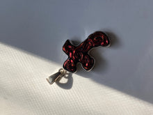 Load image into Gallery viewer, Charles Albert Art Glass Cross Pendant
