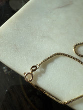 Load image into Gallery viewer, Vintage 14k Yellow Gold Flat Box Chain 19.5”
