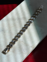 Load image into Gallery viewer, Vintage Italian Sterling Silver Jumbo San Marco Bracelet 7.25”
