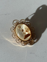 Load image into Gallery viewer, Vintage Gold Plated Costume Jewelry Brooch
