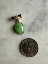 Load image into Gallery viewer, Jade &amp; Rose Quartz Sterling Silver Slider Pendant
