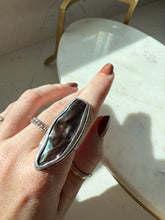 Load image into Gallery viewer, Abalone Shell Sterling Silver Ring Size 7.25
