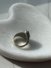 Load image into Gallery viewer, Vintage Turquoise Sterling Silver Ring Size 9

