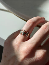 Load image into Gallery viewer, Triple Ankh Sterling Silver Ring Size 6

