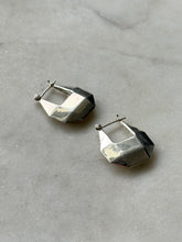 Load image into Gallery viewer, Vintage Geometric Sterling Silver Hoops
