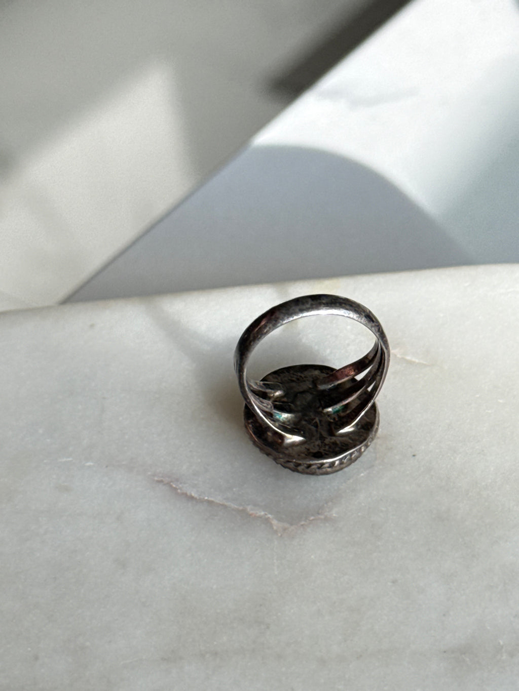 Turquoise Sterling Silver Ring Size 5.25