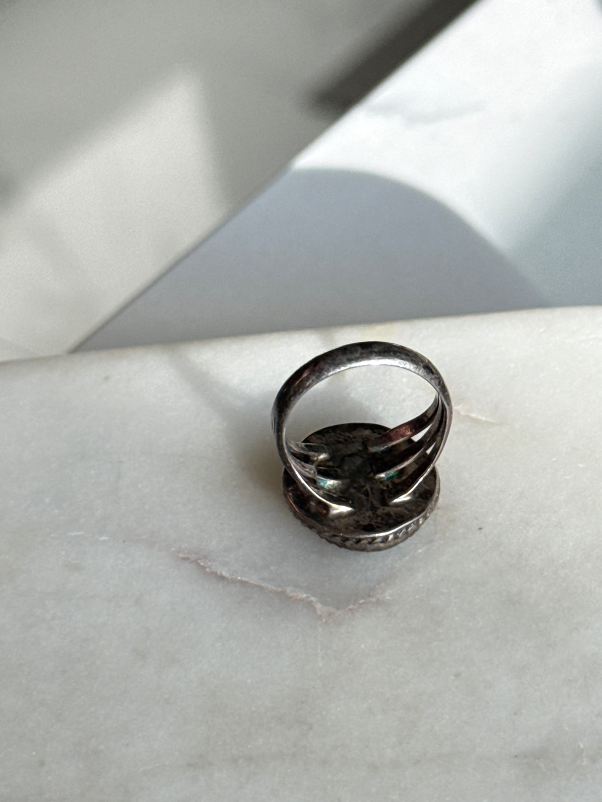 Turquoise Sterling Silver Ring Size 5.25