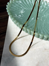 Load image into Gallery viewer, Gold Vermeil Herringbone Chain 24”
