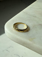 Load image into Gallery viewer, Vintage 14k Yellow Gold Natural Diamond Flush Set Band Size 9
