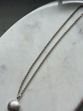 Load image into Gallery viewer, Etched Locket Sterling Silver Necklace 16”
