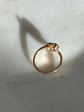 Load image into Gallery viewer, Vintage Toi et Moi Garnet Ring Size 4.5
