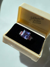 Load image into Gallery viewer, Purple Sterling Silver Ring Size 5.25
