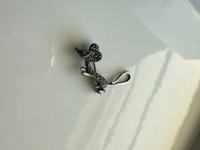 Load image into Gallery viewer, Marcasite Sterling Silver Mouse Brooch
