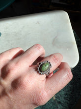 Load image into Gallery viewer, Turquoise Sterling Silver Vintage Ring Size 6.25
