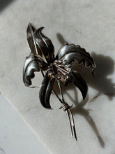 Load image into Gallery viewer, Mexican Vintage Orchid Flower Sterling Silver Brooch
