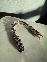 Load image into Gallery viewer, Chunky Italian Vintage San Marco Croissant Link Sterling Silver Bracelet 7.25”
