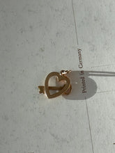 Load image into Gallery viewer, Vintage 14k Yellow Gold Heart Key Charm
