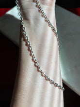 Load image into Gallery viewer, Vintage Puffy Mariner Sterling Silver Chain 24”
