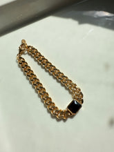 Load image into Gallery viewer, Cuban Link Bracelet w/ Glass Stone 7”
