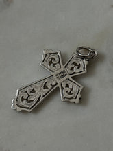 Load image into Gallery viewer, Vintage Etched Large Cross Pendant
