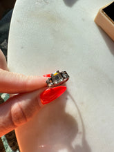 Load image into Gallery viewer, Paste Stone Sterling Silver Ring Size 5.75

