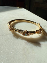 Load image into Gallery viewer, Opal 14k Gold Bangle Bracelet 6.25”
