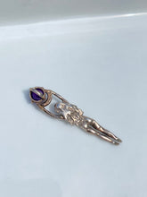 Load image into Gallery viewer, Amethyst Orb Goddess Vintage Sterling Silver Pendant
