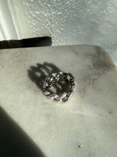 Load image into Gallery viewer, CZ Sterling Silver Chain Link Ring Size 7.5

