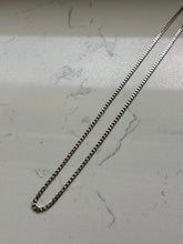 Load image into Gallery viewer, Vintage Cuban Curb Link Sterling Silver Chain 20”
