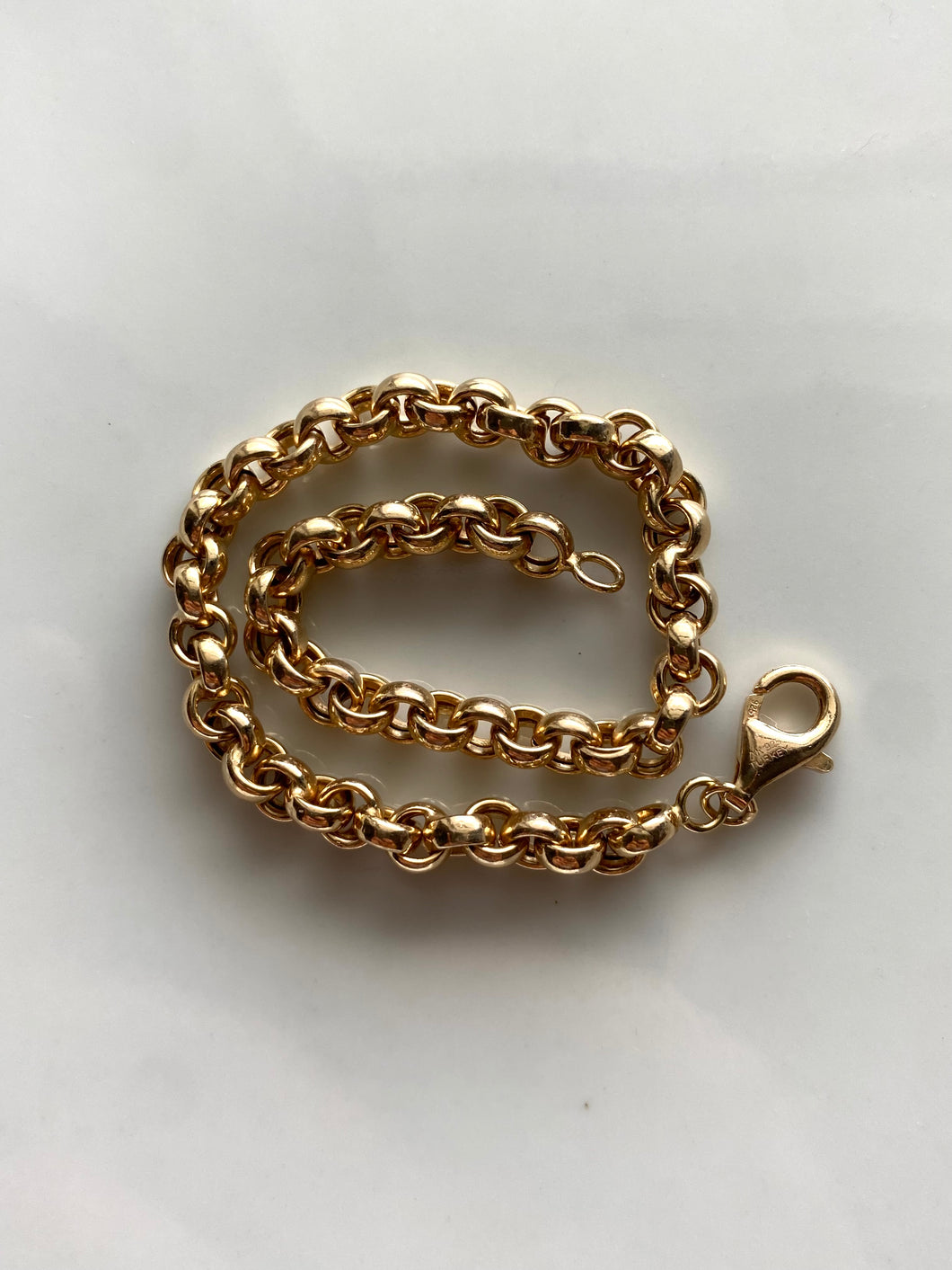 Rolo Link Gold Vermeil .925 Bracelet