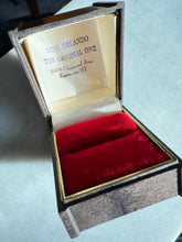 Load image into Gallery viewer, Red Velvet Vintage Ring Box USA Made
