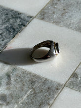 Load image into Gallery viewer, Two-Tone East West Set Sterling Silver Ring Size 7
