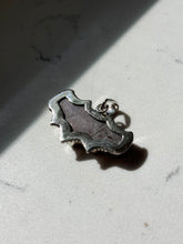 Load image into Gallery viewer, Labradorite Sterling Silver Bat Pendant
