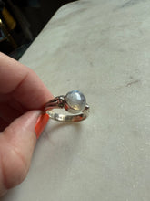 Load image into Gallery viewer, Rainbow Moonstone Sterling Silver Ring Size 9.5
