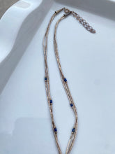 Load image into Gallery viewer, Lapis Vintage Sterling Silver Necklace
