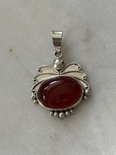 Load image into Gallery viewer, Vintage Carnelian Sterling Silver Pendant
